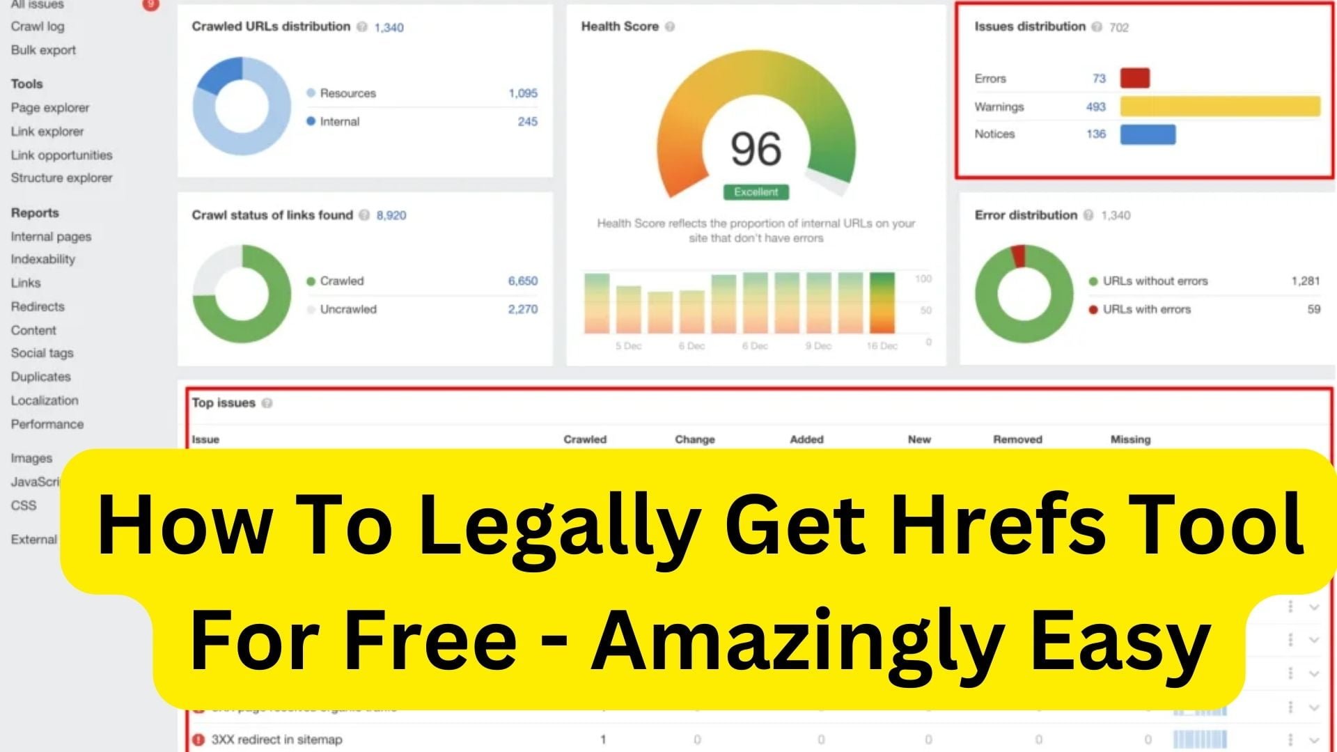 How To Legally Get Hrefs Tool For Free - Amazingly Easy