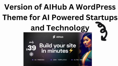 Version Of Aihub A Wordpress Theme For Ai Powered Startups And Technology